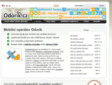 Tablet Screenshot of odorik.cz